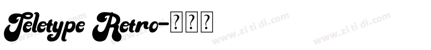Teletype Retro字体转换
